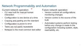 Network Programmability and Automation