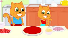 کارتون خانواده گربه داستان  پیتزای خانگی