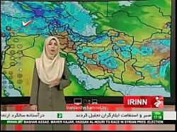 ‫سوتی گزارش هواشناسی 8 دقیقه قبل طوفان تهران‬‎