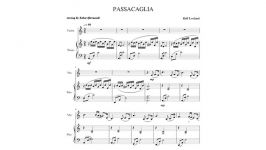 دوئت ویولن پیانوی زیبای PASSACAGLIA گروه سکرت گاردن