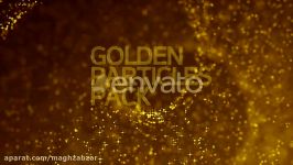 مجموعه فوتیج زمینه پارتیکلی طلایی Golden Particles Pack