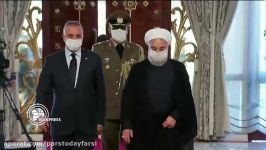 استقبال رسمی روحانی نخست وزیر عراق در تهران