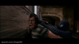 صحنه مبارزه مرد عنکبوتی مرد شنی در اسپایدر من 3