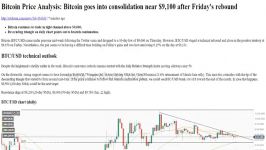 dssminer.com Bitcoin Price Analysis Bitcoin goes into consolidation near 91