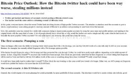 dssminer.com Bitcoin Price Outlook How the Bitcoin twitter hack could have be
