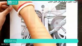 آموزش نقاشی ویترای  ویترای روی شیشه  نقاشی روی شیشه نقاشی خانم 