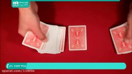 آموزش شعبده بازی  تردستی کارت  شعبده بازی جالب ترفند کارت مبادله