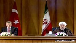 نشست مطبوعاتی روسای جمهور ایران ترکیه