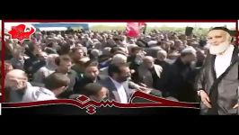 روضه خوانی حاج اکبر بازوبند در تدفین حاج علی آهی