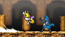 ONE MINUTE MELEE lucario VS renamon