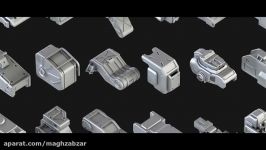 مجموعه مدل سه بعدی سطوح سخت Hard Surface Kitbash Pack Vol.1