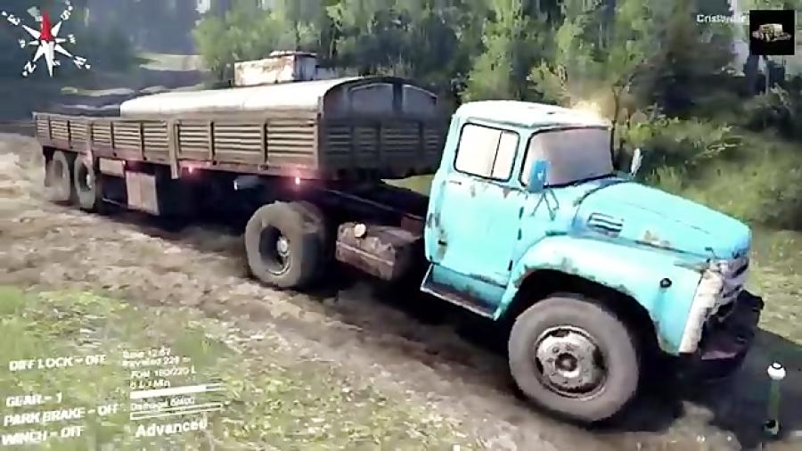 بازی Spintires  رانندگی آفرود کامیون های روسی