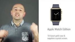 تست ضربه خراش محافظ نمایشگر ساعت اپل  Apple Watch