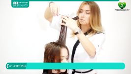 آموزش کوتاهی مو زنانه  کوتاه کردن مو کوتاهی مو بلند 28423118 021