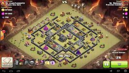 clash of clans ۳ star attack town hall ۹ Lavaloon