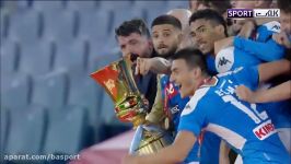 مراسم اهدای جام قهرمانی کوپا ایتالیا به ناپولی