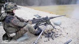 شلیک مسلسل سنگین M2 .50 Caliber M249 M240 Machine gun