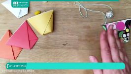 اوریگامی سه بعدی  اوریگامی آسان  کاردستی کاغذ اوریگامی لیوان 02128423118