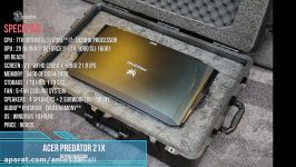 قوی ترین لپتاپ گیمینگ جهان Acer Predator 21 X