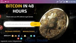 dssminer.com X3btc New Double Bitcoin Site  Live Payments Proof 2020  Double B