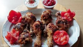 تهیه ران مرغ سوخاری به روش KFC خـیـلـی آسـان خـوشـمـزه