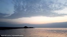 تایم لپس زیبا طلوع آفتاب در دریاچه نمک حوض سلطان