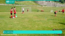 آموزش فوتبال کودکان نوجوانان  دروازه بانی فوتبال نونهالانتمرین آکادمی میلان
