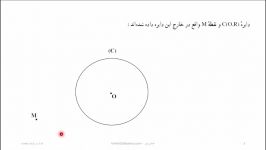 هندسه یازدهم  فصل 1 درس 2 روش رسم مماس بر دایره نقطه ای خارج دایره