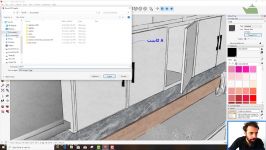 آموزش طراحی آشپزخانه کابینت اسکچاپ ویری اتوکد vray sketchup autocad