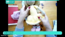 آموزش بافت عروسک  عروسک بافتنی  عروسک بافی بافت کفش عروسک دختر 