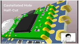 مدارچاپی   Castellated Hole یا Half Cut