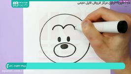 آموزش نقاشی کودکان  نقاشی کودکانه  طراحی نقاشی نحوه نقاشی کردن سگ 