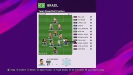 بهترین ترکیب شناور تیم برزیل در pes 2020