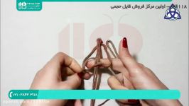 آموزش مکرومه بافی کیف  بافت مکرومه  مکرومه بافی کیف دستی دخترانه 