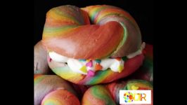 دونات رنگین کمانی  Rainbow Donut