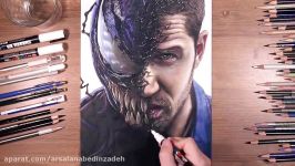 کشیدن صورت ونوم venom بسیار جالب