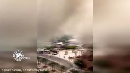 کیش؛ آتش‌سوزی در بازار پردیس ‌1 ایفل جزیره در محاصره دود