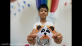 آموزش اوریگامی صورتک خرس  اوریگامی کودکان خلاق  اوریگامی اوریکا