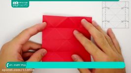 آموزش اوریگامی  ساخت اوریگامی آسان  اوریگامی سه بعدی اوریگامی گوی جادویی 