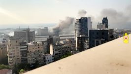 صحنه آهسته انفجار بیروت