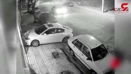 زوج تهرانی به ماشین پلیس کوبیدند تا فرار کنند +فیلم اتفاق عجیب درباغ فیض تهران