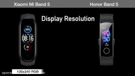 مقایسه Honor Band 5 Xiaomi Mi Band 5