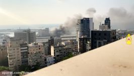 ویدئوی جدید کیفیت بالا، لحظه انفجار بیروت همراه صحنه آهسته