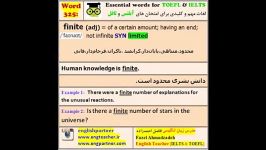 آموزش تلفظ لغات آیلتس تافل 325 finite