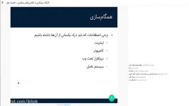 جلسه اول کارگاه دورکاری کلاس‌های مجازی  همگام‌سازی