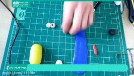 آموزش ساخت عروسک خمیری  عروسک سازی  خمیر بازی ساخت مینیون