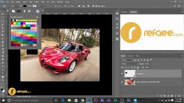 تغییر تبدیل رنگ اجسام در فوتوشاپ  change the color of objects in Photoshop