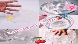 انباكسينگ اموزش ساخت اسلايم ⭐️Unboxing and Diy slime