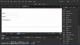 بادامه ایجاد فرم در Dreamweaver دریم ویور . 24