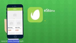 موشن گرافی تبلیغاتی اپلیکیشن موبایل eStore Mobile App Promo